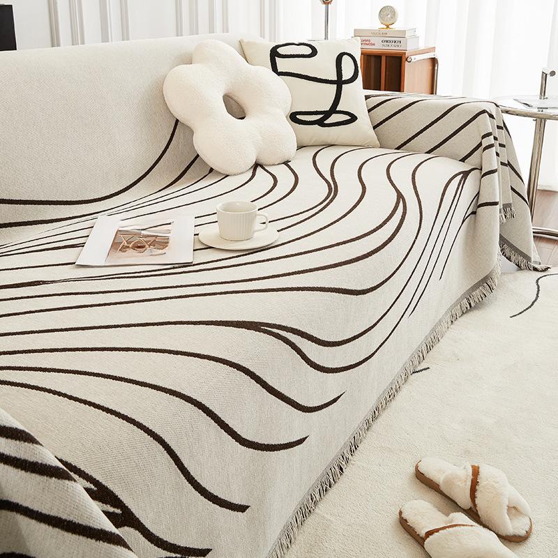 

Полотенце для дивана из синели Shoreline, универсальный универсальный чехол для дивана Four Seasons, пылезащитный чехол для гостиной, цельный тканевый чехол для дивана 180*260cm