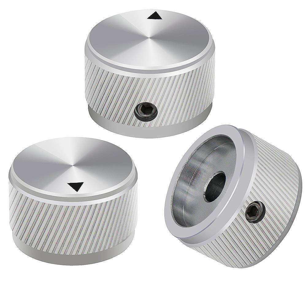 Aluminum Herringbone Audio Volume Rotary Knob