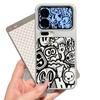 Graffiti Little Monster Electroplating Large Window Suitable for Apple 17Promax Mobile Phone Case IP16 Electroplating 15 Fine Holes 14 Sets
