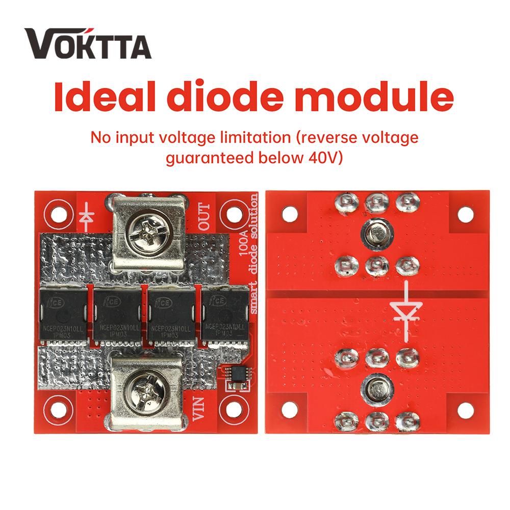 High Current 100A Ideal Diode Module Ultra Low Voltage Solar Controller Anti-reverse Charging Anti-Reverse Current Protection