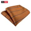 Herren Gestreiftes Polyester Seide Business Einstecktuch