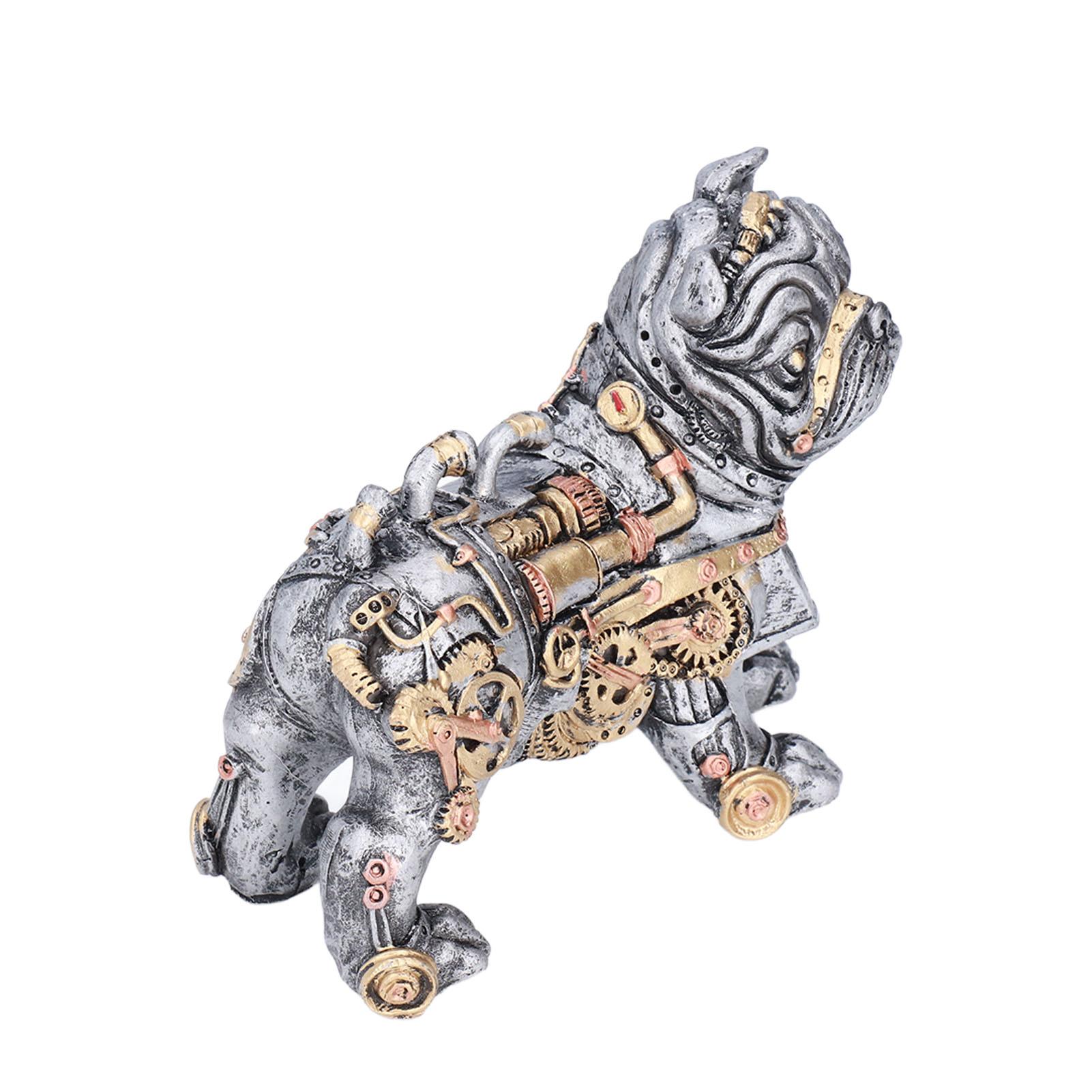 

Dog Ornament Durable Resin Small Compact Modern Style Home Decoration for Living Room Gift