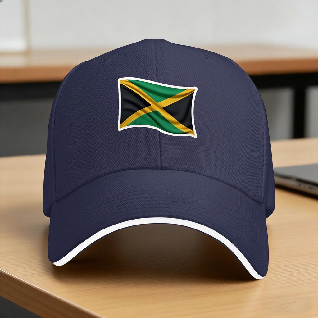 Jamaican Flag Casual Baseball Cap Jamaica Hunting Camping Trucker Hat Spring Sun Visor Unisex Adult Design Baseball Caps