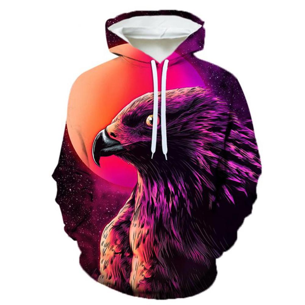 Do Old Eagle Graphics 3d Printing Men's Plus-size Hoodie Casual Pullover Popular Street Wear Fashion Top Trends Men's Clothing