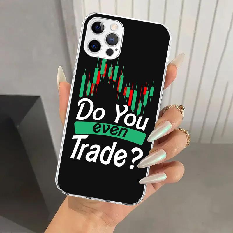 Trade Investment Forex Stock Market Phone Case for Iphone 17 Air 16 15 Plus 14 13 Mini 12 11 Pro Max 16E 7 8 SE 2020 Soft Funda