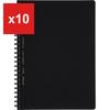 Soft Ring Notebook Business 70-Sheet A5 Graph Ruled Black, SV437S5-D