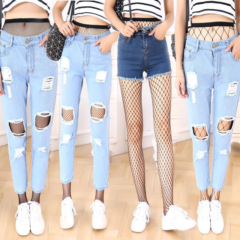 1/3 Pairs of Women Fishnet Stockings Super Stretchy High Waist Leggings Tights Black Net Pantyhose Large Medium Small Mesh Stockings