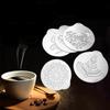 Steel Cappuccino Arts Tools Decoration Coffee Stencil Set Coffeeware Flowers Templates Coffee Mould