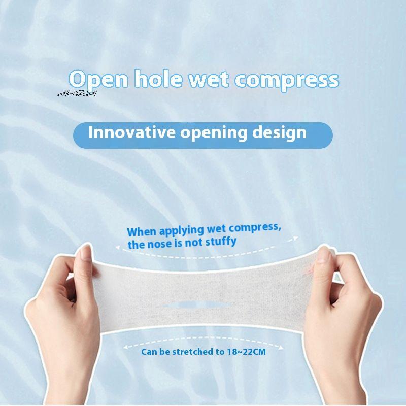 100Pcs Ultra-Thin Tencel Stretchable Wet Compress Cotton Pads Open Type Facial Moisturizing Makeup Remover