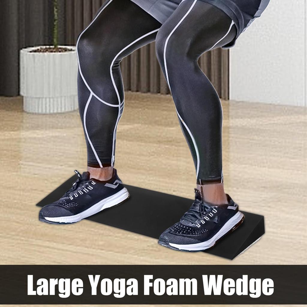 Yoga Wedge Block EVA Muscle Stretching Squat Wedge for Yoga Fitness Strength Training Home Workout Athletes Seniors Beginners