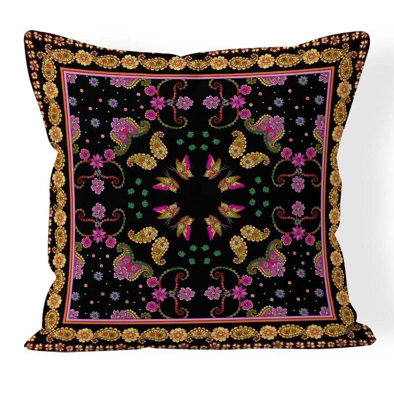 Bohemian Retro Style Decorative Car Cushion Office Bedroom Living Room Sofa Cushion Pillow Cover