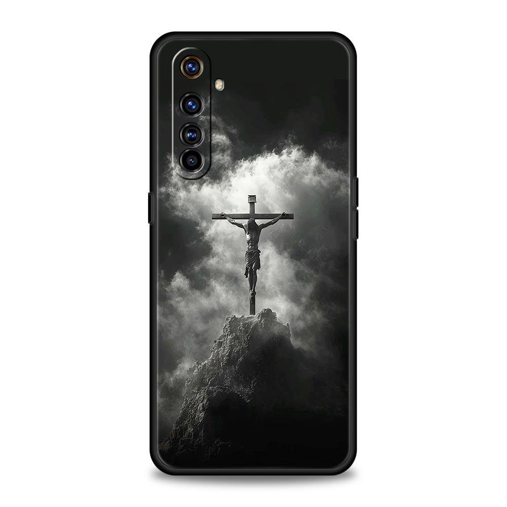 Bible Jesus Christ Cross Phone Case For Realme 12 11 10 9 8 5G 7 6 GT5 GT3 GT2 Pro Plus C21 C11 C25 C35 GT Neo 2 3 3T 5 Cover