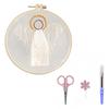 Religious Embroidery Set with Embroidery Hoop and Instructions Beginner Embroidery Craft Set for Handmade Art Craft