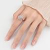 Women Fidget Spinner Ring Windmill Snowflake Open Adjustable Rotating Band Anxiety Relief Jewelry Gift For Her