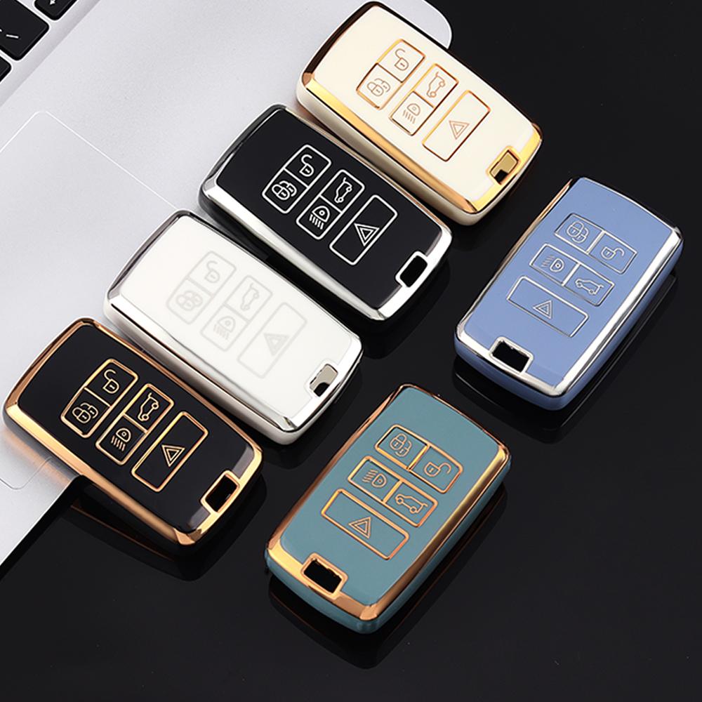 TPU Car Remote Key Case Cover For Land Rover Range Rover Sport Velar Evoque Freelander Discovery Jaguar XF XJ XJL XE E-PACE