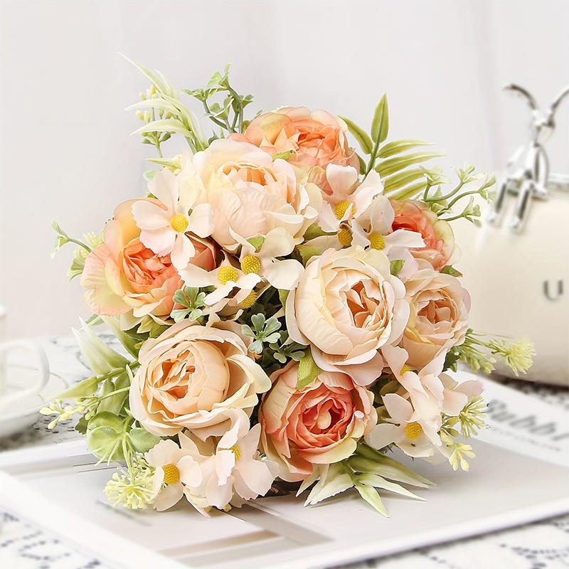 30cm Pink Imitation Rose Peony Flower Decorations Birthday Party Supplies Garden Decorations Spring and Summer Home Decorations