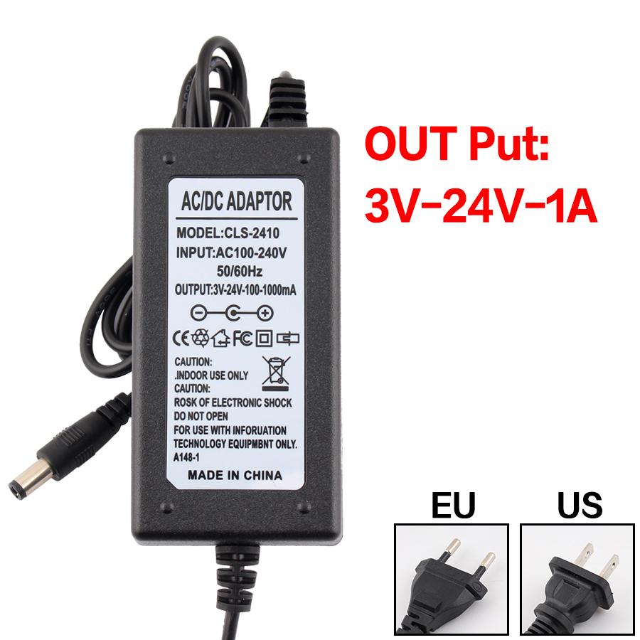 

Регулятор напруги трансформатора постійного струму AC 220V 110V ДО DC 3V-12V 3V-24V 9V-24V Регульований блок живлення 12V Вольт 1A 2A 3A 5A EU Plug