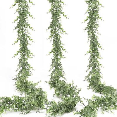 1,8 metra Sztuczne winorośle Wiszące liście eukaliptusa Garland Faux Plant na ślub Tło Arch