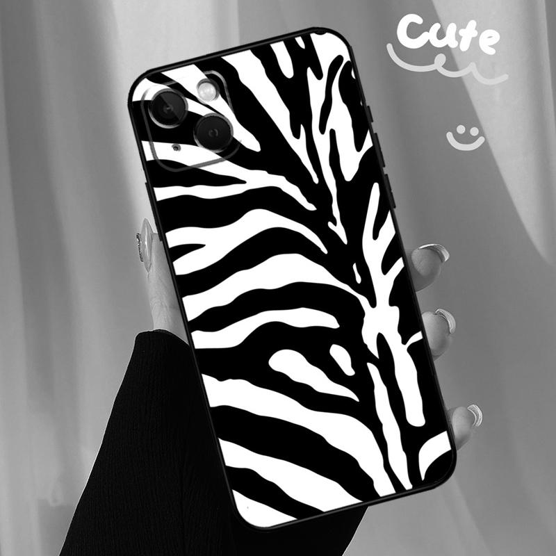 Animal Pattern Zebra Print Phone Case For iPhone 17 Pro Max 11 14 15 16 Pro Max Plus 13 12 mini 16e 17 Air Back Cover