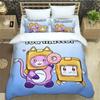 3D Printed Cartoon L-Lankybox Bedding Sets Foxy Boxy Quilt Cover And Pillowcases Cute Duvet Cover For Children Boys Girls