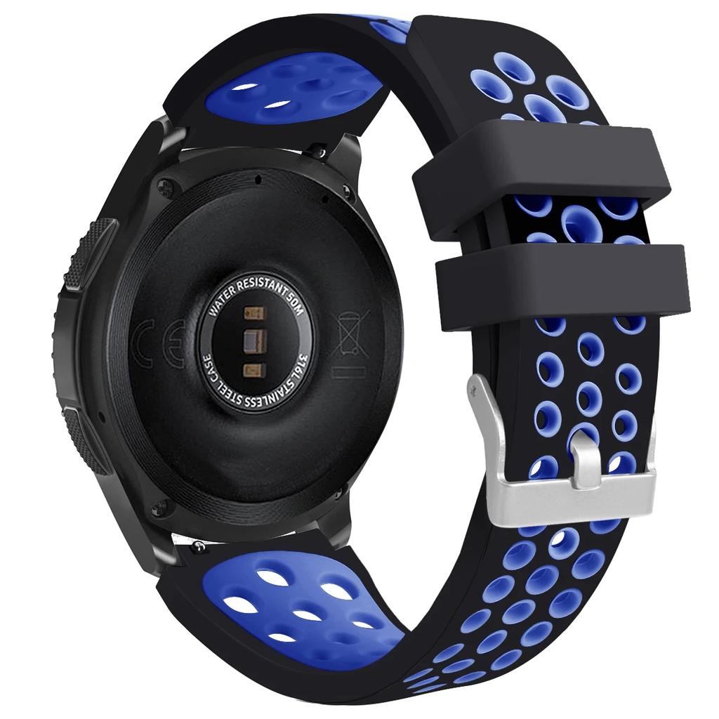 Correa Original para Samsung Gear S3 Frontier/Classic Galaxy watch 3 45mm 22mm Correa de Silicona para Samsung Galaxy Watch 46mm