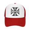 Personalized West Coast Iron Cross Choppers Baseball Cap Outdoor WoUnisex Unisex's Adjustable Trucker Hat Spring Snapback Caps