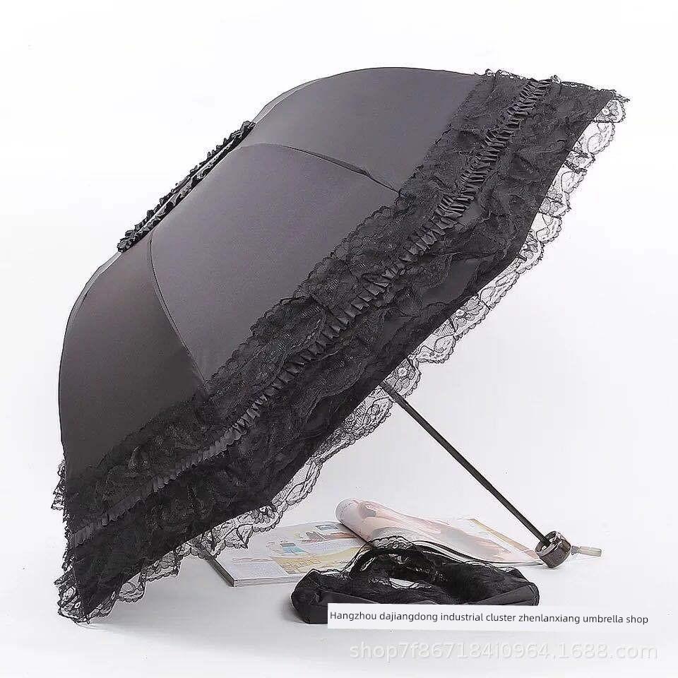 New Style Lace Princess Umbrella, Lace Umbrella, Sun Protection Umbrella, 70% Off Sun and Rain Dual-Use Umbrellas, Steel Sun and Rain Umbrella