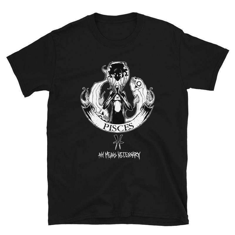 T Shirts Pisces Zodiac Sign T Shirt Fish Shirt Astrology Horoscope T Shirt S