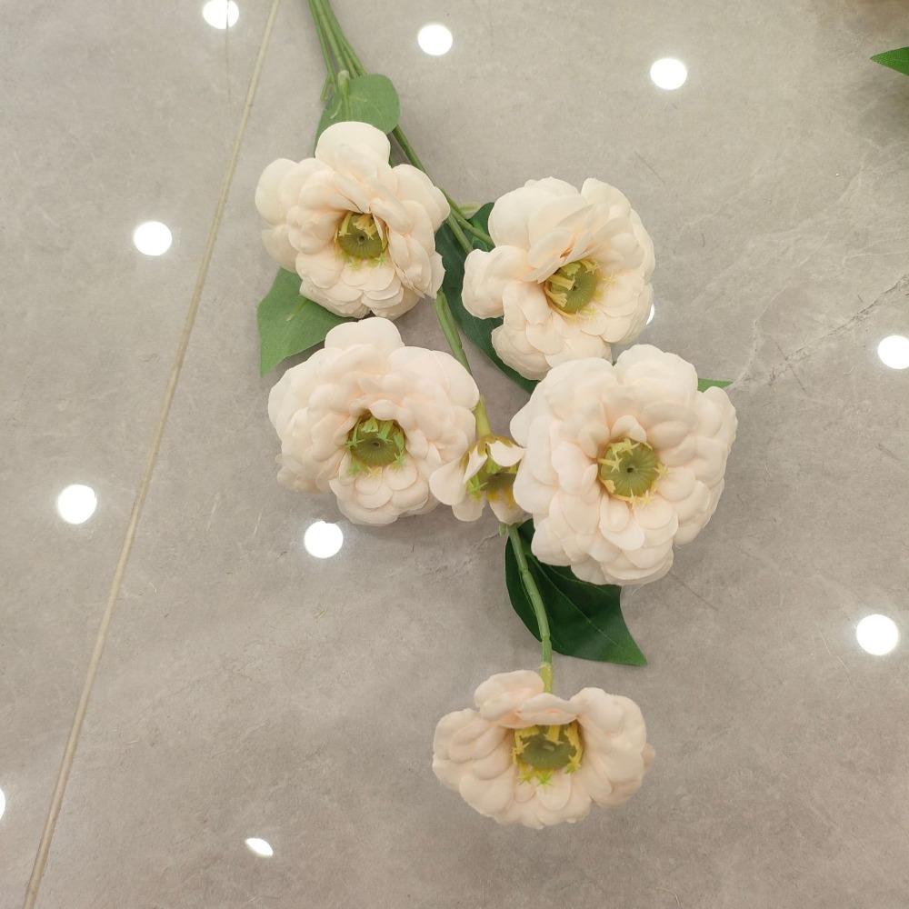 5 branches of a total of 30 simulated flowers Calendula wedding living room ornament bouquet tabletop flower arrangement high-end floral silk flower шампанского