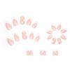 Pure Desire Pink Wear Nail Three-Dimensional Camellia Pearl Chain Girl Next Door Manicure Finished Nail Nails