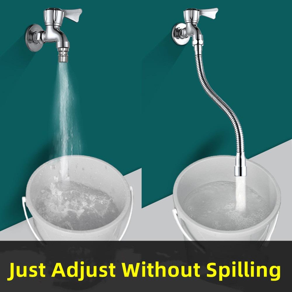 Bendable Water Tap Accessories Faucet Extender Pipe Bathroom Tap Lengthening Tube Faucet Extender