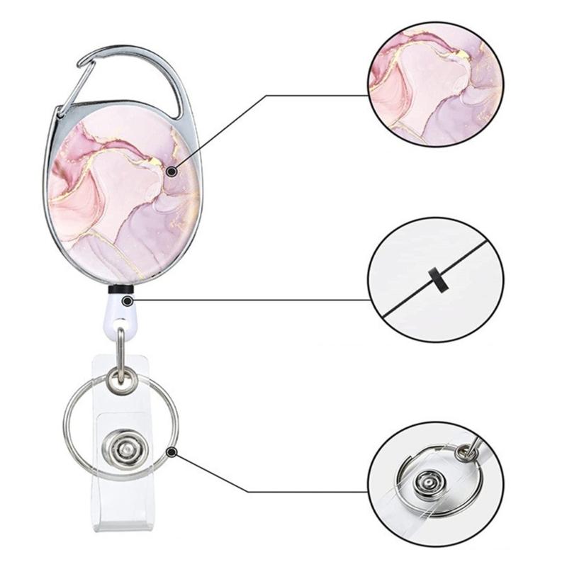 Quality Retractable Keychains with Belt Clip, Retractable Badges, Retractable Badges Holder Nylons Cord Keyring