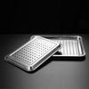 ARKIE Stainless Steel Perforated Rectangular Steaming Tray