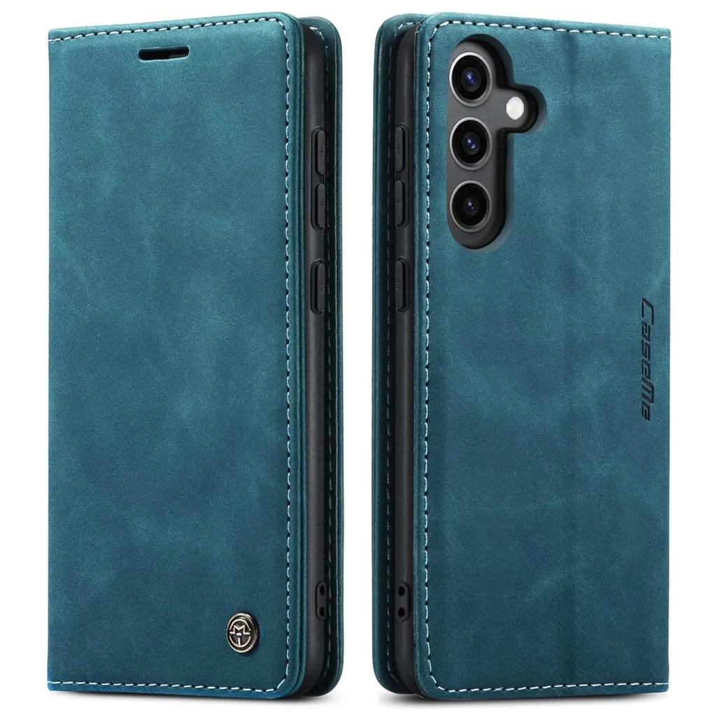 Flip-Portemonnaie-Hülle für Samsung Galaxy S24 FE, Leder-Magnet-Folio-Cover mit Kartenhalter, Ständer - TPU Stoßfest Langlebig