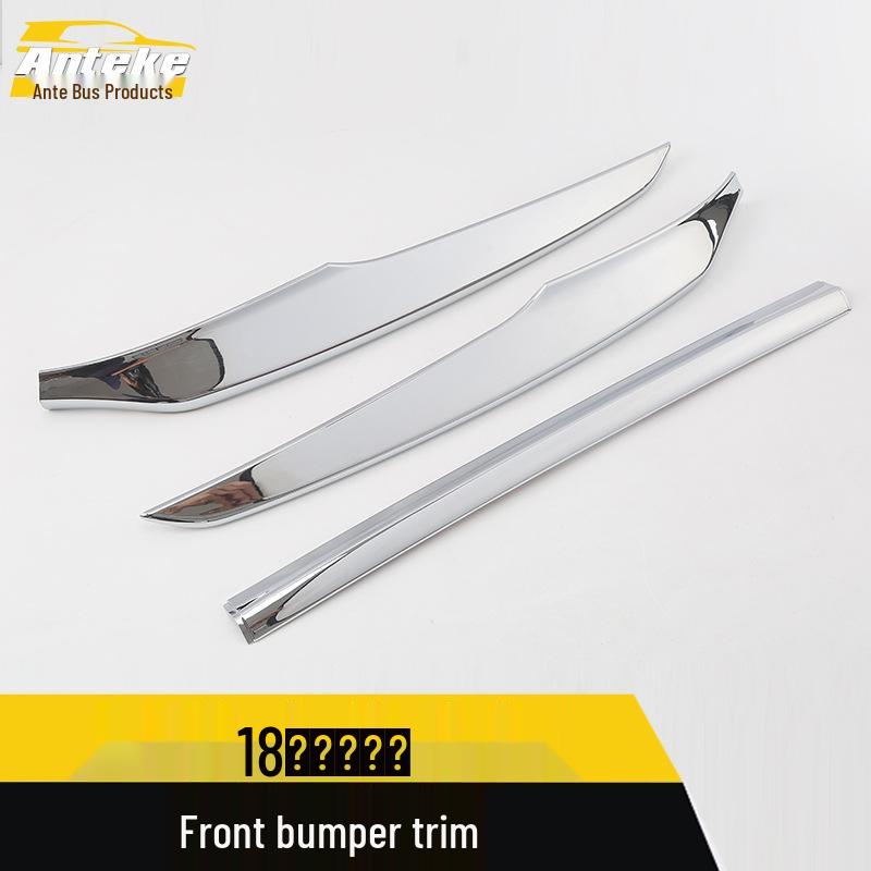 Compatible with 18 Models, 10th Gen Accord Front Bumper Trim: Front Lip, Grille Anti-Scratch Bright Strip.