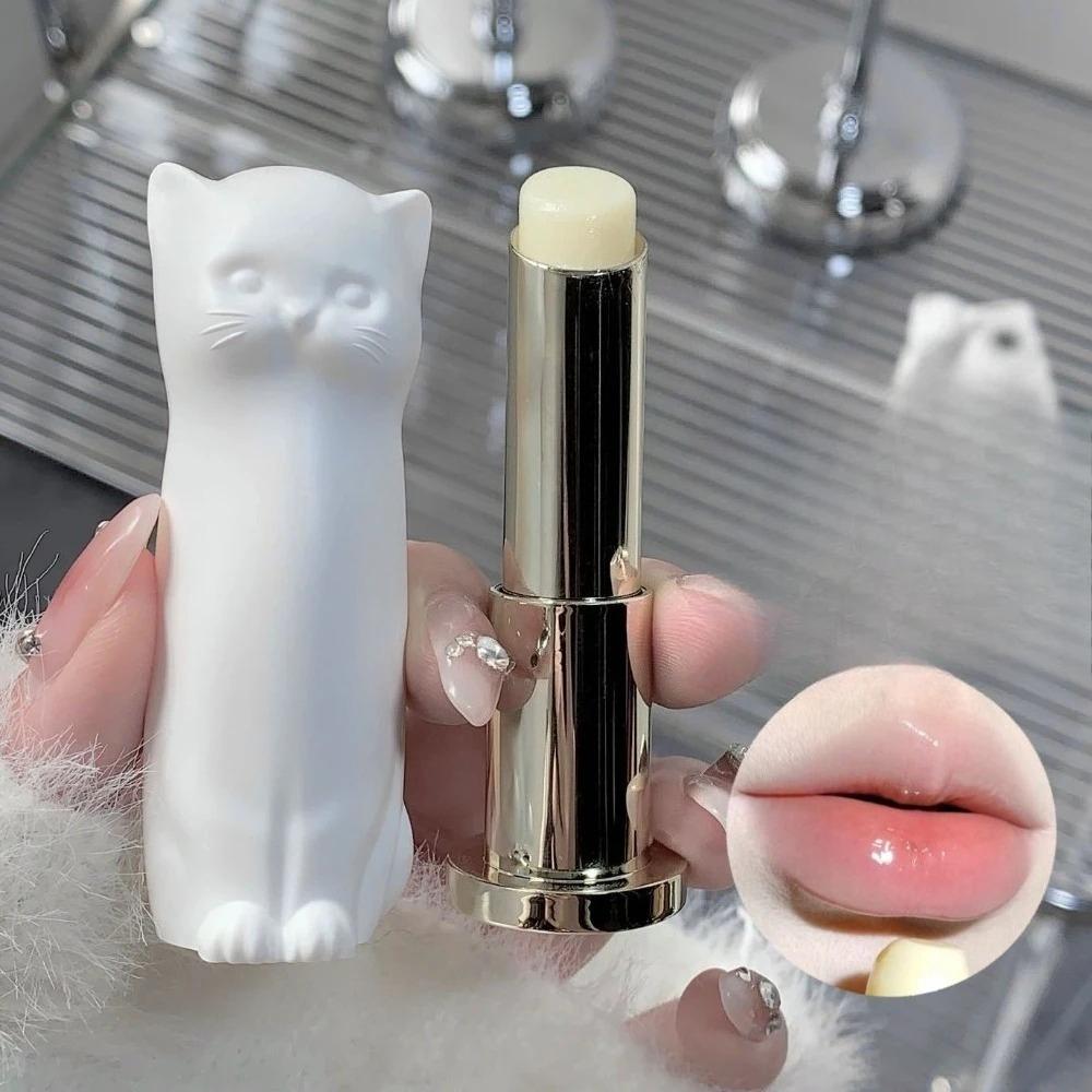 

Бальзамы для губ увлажняющие цветные Черно-белый кот Против сухости и трещин Разглаживание морщин на губах Студенческие увлажняющие помады Синий Розовый Нюдовый