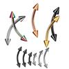 1 Stück G23 Titan Augenbrauen Bananen Piercing Ring Gebogener Barbell Lippenring Snug Daith Helix Rook Ohrring Knorpel Tragus Schmuck 16G