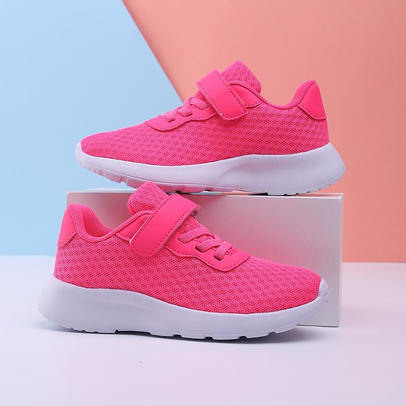 

Fashion Boys and Girls Sneakers Ultra Soft Children s Casual Shoes Solid Color Mesh Breathable Non Slip Running Shoes Low Price 28 розы красного