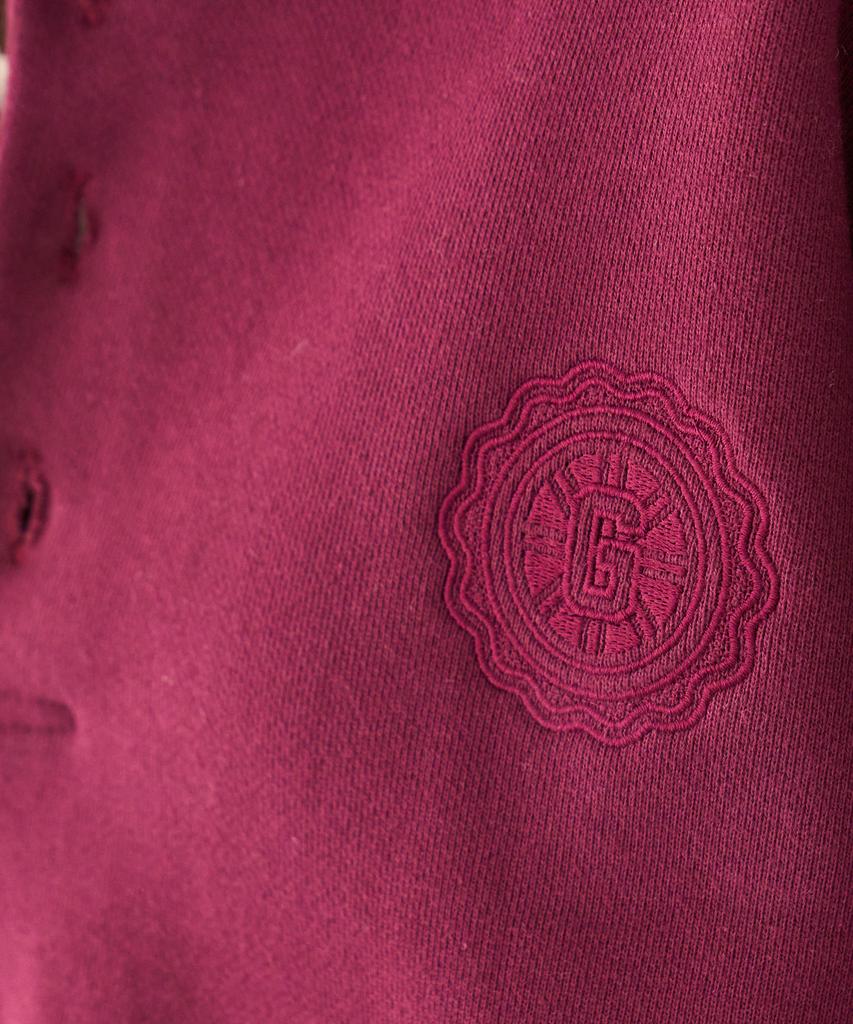 GRIDAJ Minimal Polo Sweatshirt _ Burgundy