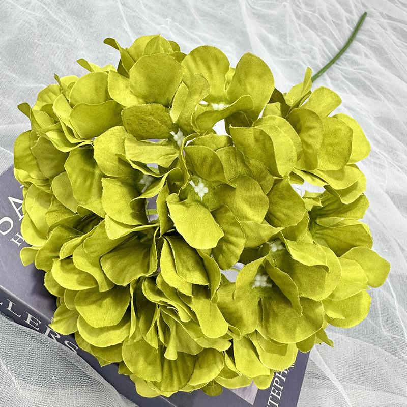 Multi Colored Simulated Hydrangeamacrophylla Artificial Bouquet For Decor Indoor