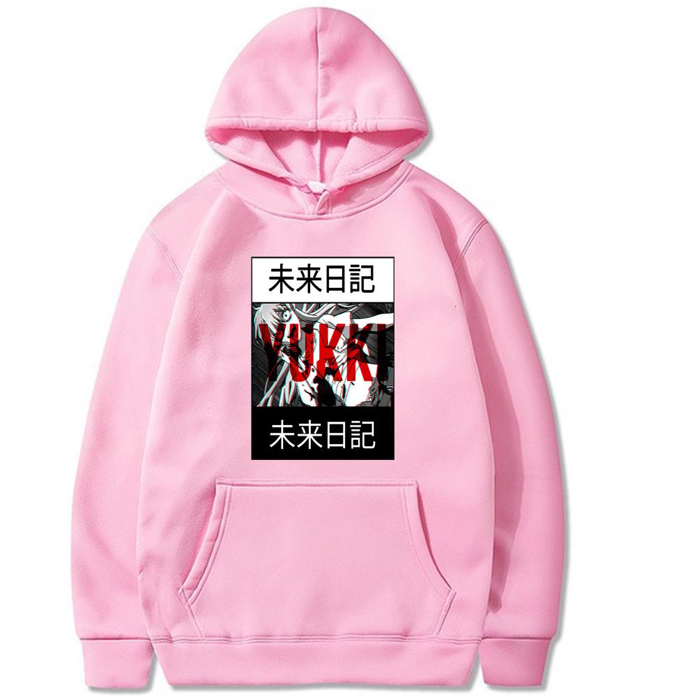 

Future Diary Yuno Hoodie Men s and Women s Harajuku Pullover Street Wear Unisex Oversize Autumn Winter Plushed Sweater 3XL