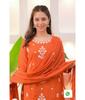 Damen Designer Besticktes Salwar Kameez Kurti Set Indisches Bollywood Oberteil Tunika Kurti Kleid