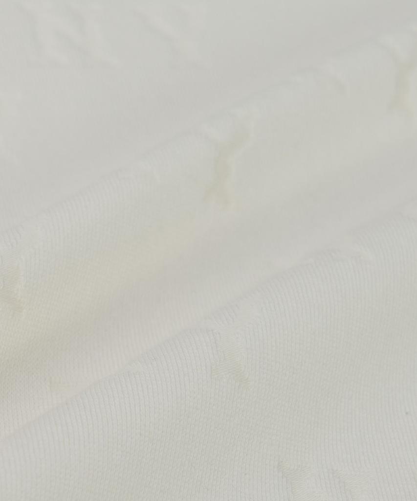 Emelbi Women'S Classic Monogram Tone-Tone Jacquard Collar Dress Ny (Ivory)