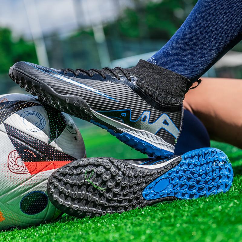 

Бутсы для зала мужские и женские длинные шипы сломанные шипы взрослые спортивные туфли большой размер TF искусственная трава тренировочные туфли 45