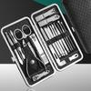8 19 PCS Diagonal Nail Clipper Set Stainless Steel Sharp Durable for Home Salon Travel Fingernail Care