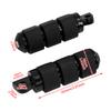 2xMotorcycle Foot Pegs Footrest Pedal Black Rubber For Harley Sportster XL 883 1200 Touring Dyna Softail Breakout Custom FLHX