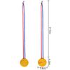 10pcs Children's Gold Plastic Award Medal Toy Sports Games Competition Performance Children's Reward Gifts Party Props