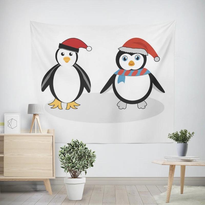 Новогодняя рождественская тематика Пингвин Снеговик Узор Гостиная Спальня Декоративный — фото 15