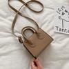 Fashion Solid Color PU Leather Crossbody Bag For Women Fashion Mini Shoulder Handbag CLE