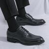 High Quality Brogues Leather Shoes Men Trend Men's Dress Formal Leather Shoes Autumn Wedding Business Social Oxford Shoes Male